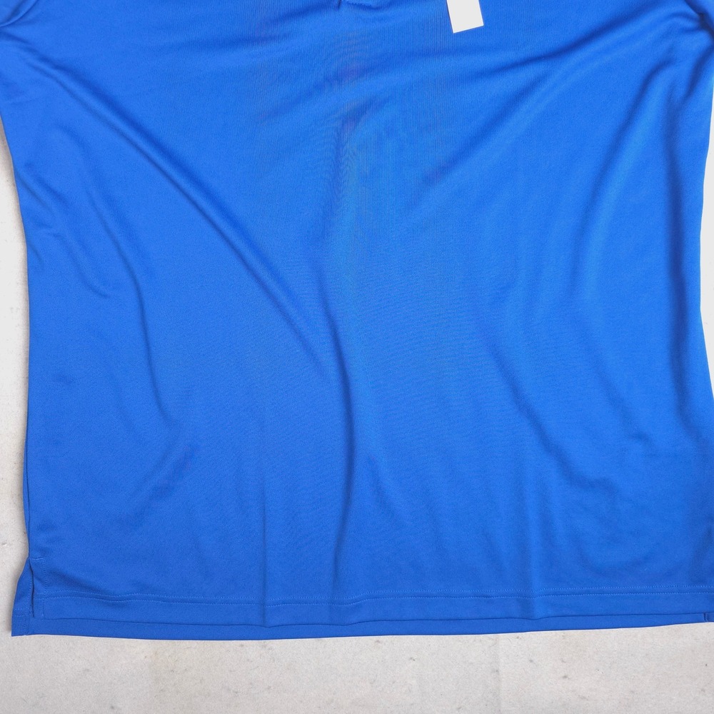 Adidas Golf Polo Shirt Men's XL Blue Performance UPF 50 Anchor Industries Logo - Picture 6 of 11